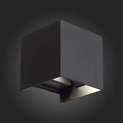 SL560.401.02 Светильник уличный настенный ST-Luce Черный/Черный LED 2*3W 4000K