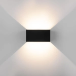 Уличный настенный светодиодный светильник WINNER DOUBLE LED IP54 35137/W черный