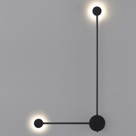 7008/10WL HIGHTECH ODL25 319 черный/металл/акрил Настенный светильник LED 3000/4000K тумблер на корп. 10W 220V CRI &gt; 90 SATELLITE