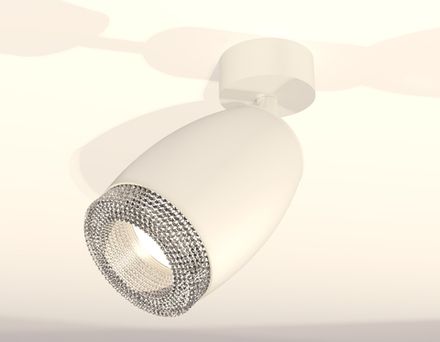 Комплект поворотного светильника XM1122002 SWH/CL белый песок/прозрачный MR16 GU5.3 (A2202, C1122, N7191)