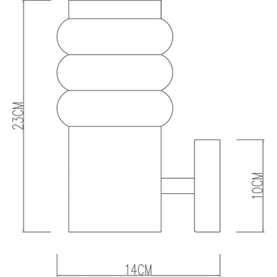 Уличный настенный светильник Arte Lamp PORTICA A8381AL-1SS, 1хE27