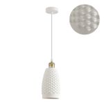 8350/1B SUSPENTIONI белый, металл/керамика Подвес E27 60W 220V CANESTRA