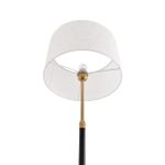 8358/1F CLASSI медь/черный/белый, металл/текстиль Торшер E27 60W 220V IRISA