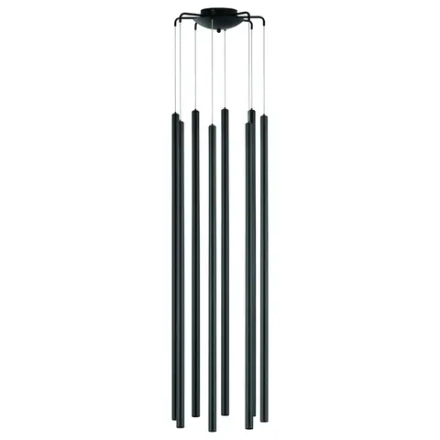 L8T747447 Люстра TUBO LED 40W 2560LM 25G ЧЕРНЫЙ 4000K (574737+747447 (8шт)