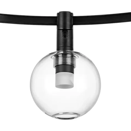 207637 Светильник 48V д/1-фазн трека DUE LED 3W 120LM 100G ЧЕРНЫЙ 3000K IP20