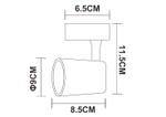 Трековый светильник Arte Lamp AMICO A1810PL-1BK, LED