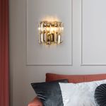 Бра с хрусталем 339/2 золото / черный, E14х2