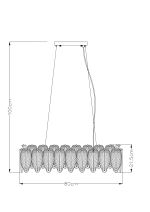 Подвесная люстра Arte Lamp EVIE A4152SP-8SG, 8хE14
