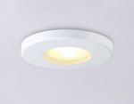 Светильник встраиваемый IP44 с высокой степенью пылевлагозащиты TN1180 WH белый IP44 GU5.3 D85*34