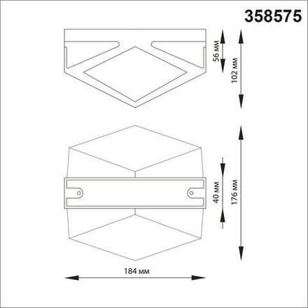 358575 STREET NT21 380 темно-серый Ландшафтный настенный светильник IP54 LED 4000K 12W 85-265V KAIMAS