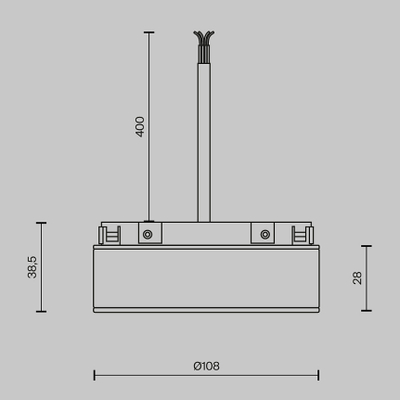 Источник напряжения встраиваемый Basity 48V, 100Вт, черный, Smart, TRA172DR-100W-DS-B. TM Maytoni