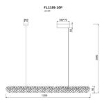 Люстра подвесная Iluminar FL1189-10P, LED