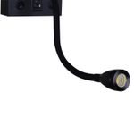 86210-9.2-001KT LED3W+E14 BK светильник настенный