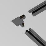 Коннектор L-образный Unity встраиваемый черный, TRA002CL-11B. TM Maytoni