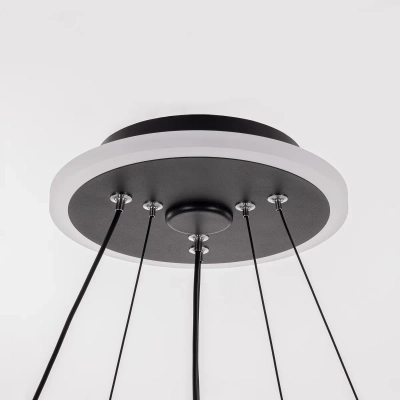 Citilux ТRIO CL215B061E LED Люстра подвесная с пультом Чёрная