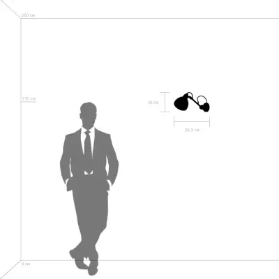 865607 Бра LOFT 1х40W E14 ЧЕРНЫЙ Lightstar