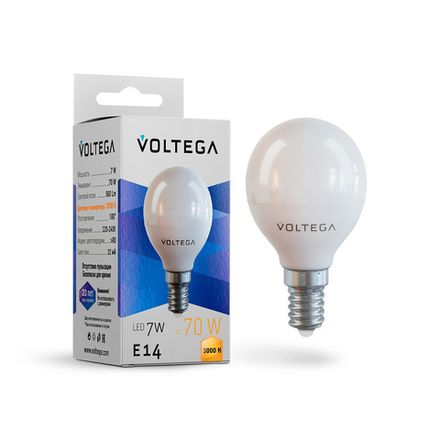 Светодиодная лампа Simple Globe 7W 3000K E14 180°, 7242. TM Maytoni