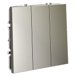 VLS030104 Выключатель встраиваемый VOLTUM S70 трехклавишный 10А, (шелк). (ТМ Maytoni)