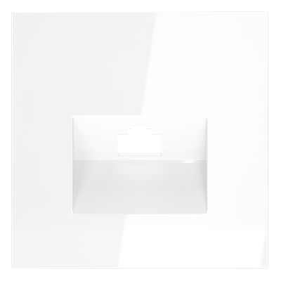 VLS001301 Накладка для розетки компьютерной RJ45 кат.6, S70 (белый глянцевый). (ТМ Maytoni)