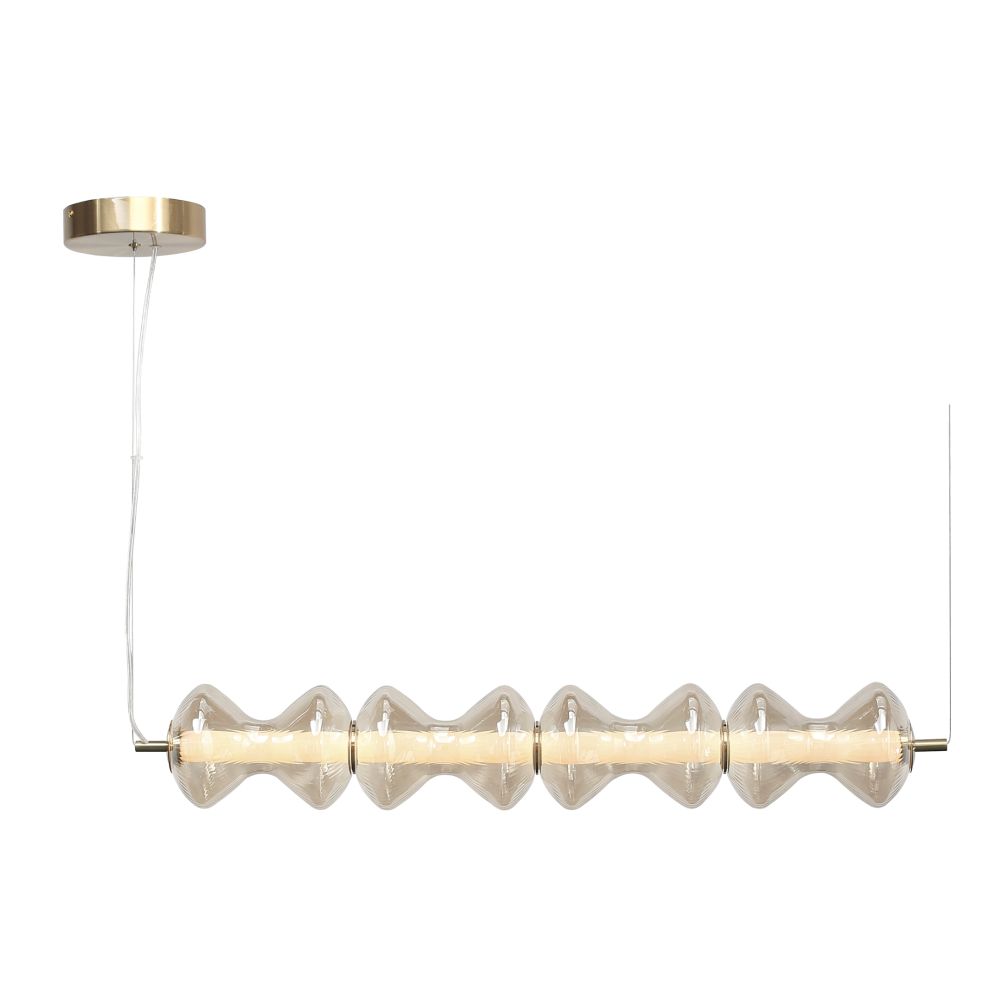 SL6136.223.01 Светильник подвесной ST-Luce золото/коньячный LED 1*22W 3000K