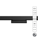 Магнитный трековый светильник Arte Lamp LINEA 0.1-10V A4686PL-1BK, 1хLED