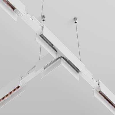 Коннектор питания Т-образный Exility белый, TRA034CWT-42W. TM Maytoni