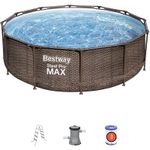 Бассейн каркасный круглый 366*100 см, 9150 л, Steel Pro Max 56709 (набор) Bestway