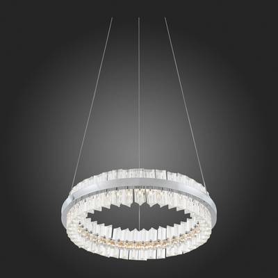 SL383.103.01 Светильник подвесной ST-Luce Хром/Хром, Прозрачный LED 1*34W 3000K