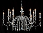 Люстра Crystal Lux MERCEDES SP6+6 CHROME/SMOKE 0950/312