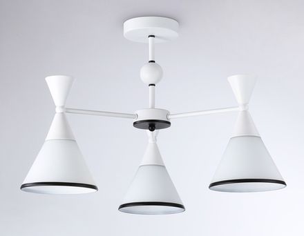 Подвесной светильник TR3164/3 WH/BK белый/черный E27/3 max 60W D580*380