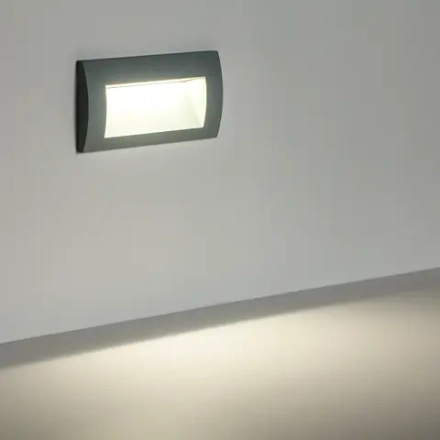 383594 Светильник ESTRA LED 5W 250LM 120G СЕРЫЙ 4000K IP55