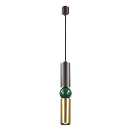 4072/5L L-VISION ODL19 475 черный/золото/зеленый Подвес GU10 1*5W SAKRA