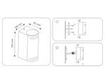 Светильник уличный настенный архитектурный ST3741/2 GR серый IP54 GU10/2 max 35W 150*68*92