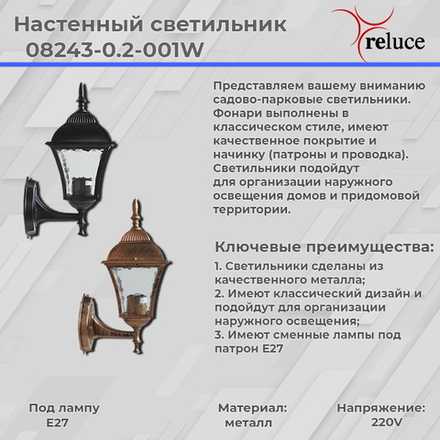 08243-0.2-001W BKG фонарь