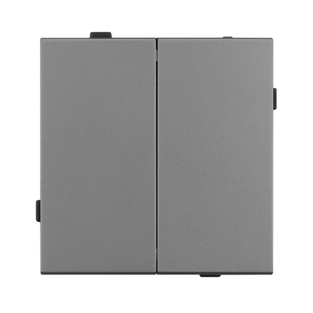 Механизм выключателя двухклавишный проходной SWT-TENDO-MKP2-PL-GR (230V, 10A) (Arlight, -)