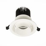 ST701.548.12 Св-к встр. Zoom Белый LED 1*12W 4000K 960Lm Ra90 15°-60° IP20 D115xH95 170-240V