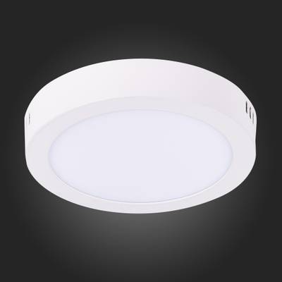 ST112.532.12 Светильник настенно-потолочный Белый LED 1*12W 3000K 715Lm Ra80 120° IP20 D160xH28 90-265V