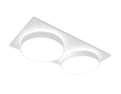 Встраиваемый точечный светильник TN318/2 SWH белый песок GU5.3 182*92*40