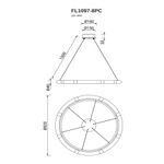 Люстра подвесная Sauvage FL1097-8PC, LED