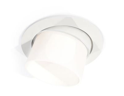 Комплект встраиваемого поворотного светильника XC7651085 SWH/FR белый песок/белый матовый MR16 GU5.3 (C7651, N7170)