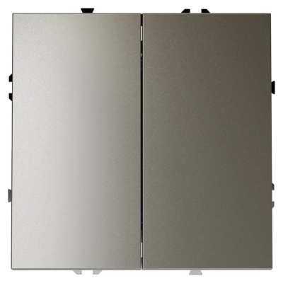 VLS020104 Выключатель встраиваемый VOLTUM S70 двухклавишный 10А, (шелк). (ТМ Maytoni)
