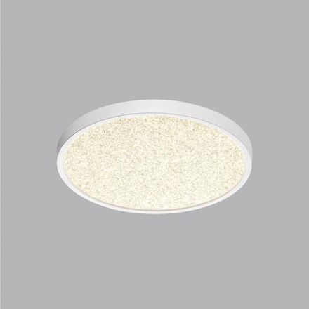 7661/24L MITRA LED SN 56 Светильник пластик/белый LED 24Вт 3000/4000K D300 IP40 OMEGA WHITE