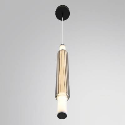 6556/15WCL LEDIO LN26 черный/дымчатый, металл/акрил/стекло Бра/подвес LED 15W 4000К 220V TRENDY
