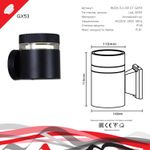 86226-9.2-001CT GX53 BK светильник настенный