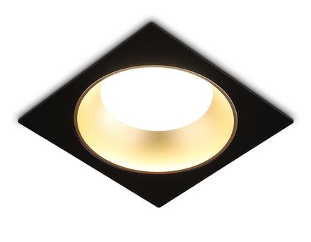 Светильник встраиваемый TN52340 SBK/SGD черный песок/золото песок GX53 max 12W 115*115*25