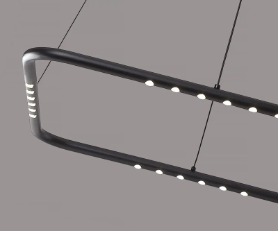 08557-60*60,19 Подвес диммируемый Магни черный w60*60 h200 Led 24W (4000K) с пультом ДУ