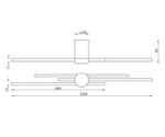 08428-1203,19 Настенный светильник Лорин черный w12*6 h120 Led 35W (3000K)