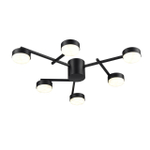 8186/6C COMFI LN26 247 черный, металл Люстра потолочная LED GX53 6*7W 220V DABRA