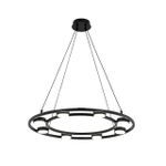 8340/8 MODERNI черный, металл Люстра подвесная LED GX53 8*7W 220V TORINA