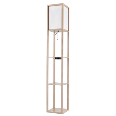 8091/1F COMFI LN26 459 дерево/белый, дерево/текстиль Торшер Е27 1*60W 220V PRACTIC